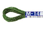 Мулине Gamma металлик, цв.М-14 салатовый, 12 мотков по 8 метров