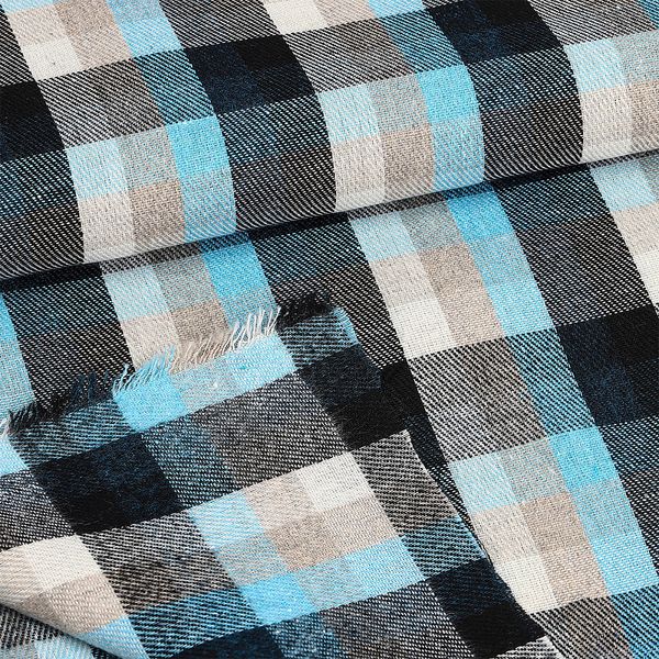 Фланель рубашечная 150 г/м², 150 см / 2 метра, TBY.Fl.T303.10.2, цв.10 голубой