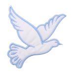 Термоаппликация Голубь, 73х80мм 10 шт (белый), 130501