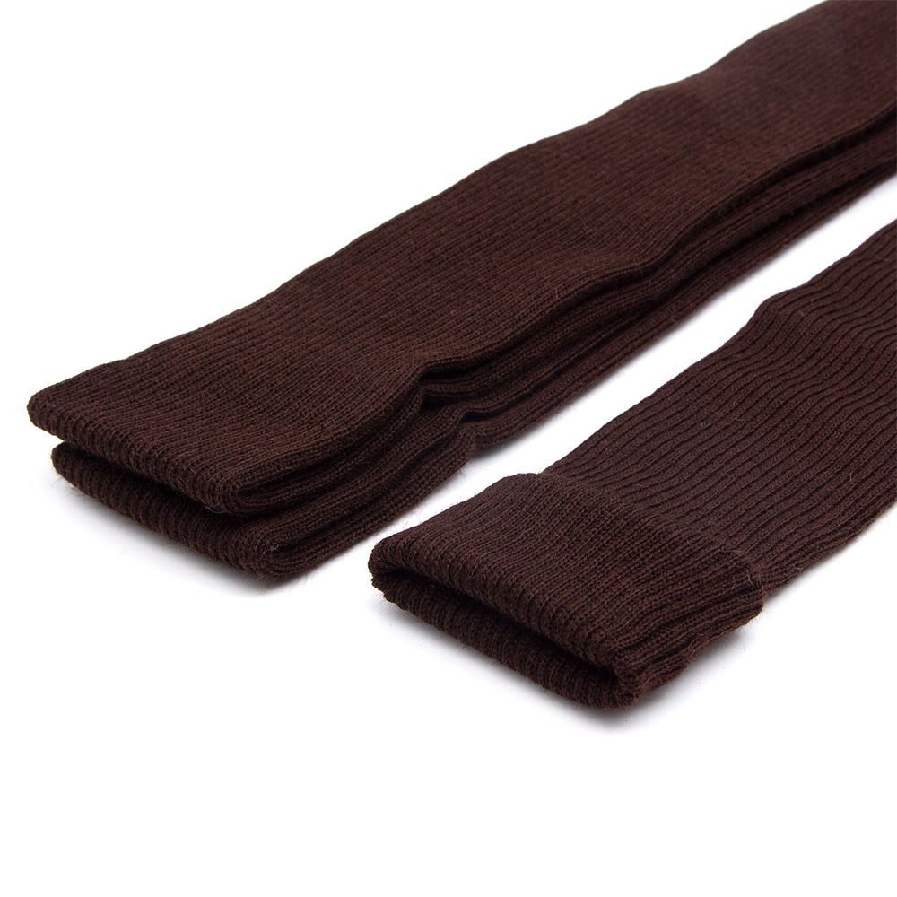 Манжеты трикотажные рукава 6.5 см / 3 метра, тонкие, 2х2, 729 коричневый