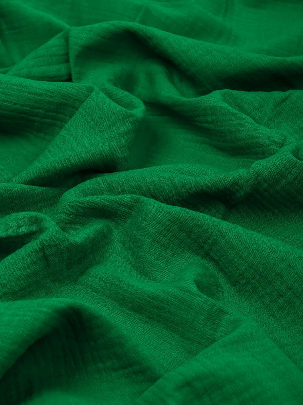 Муслин 125 г/м², 130 см / 2 метра, TBY.Mus.24723.22.2, цв.22 зеленый