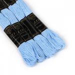 Мулине Ideal, цв.302 голубой, 24 мотка по 8 метров