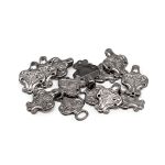 Крючки пришивные декоративные 50х19 мм, металл, чер.никель, 10 шт, BIG