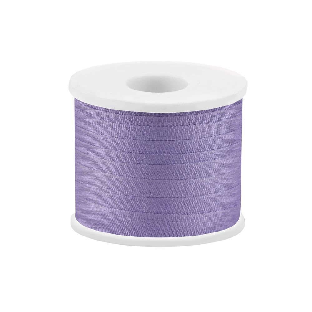 Лента (тесьма) шелковая 7.0 мм / 45.5±0.5 метров, №136 св.сиреневый, Gamma SR-7