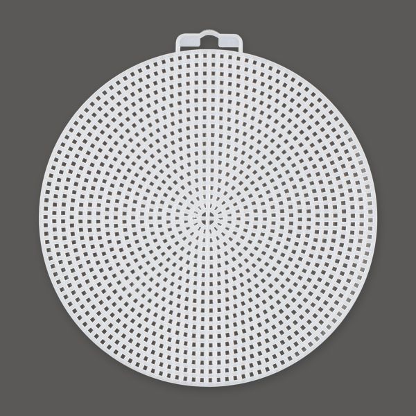 Канва пластиковая ⌀15 см, 10 шт, 100% полиэтилен, круг большой, Gamma KPL-02