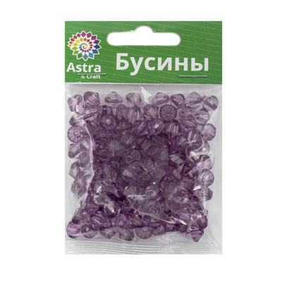 Бусины акрил ⌀8 мм, 25 г, ромбовидные, Astra&Craft, 21