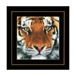 Набор для вышивания нитками Lanarte, Тигр 35х34