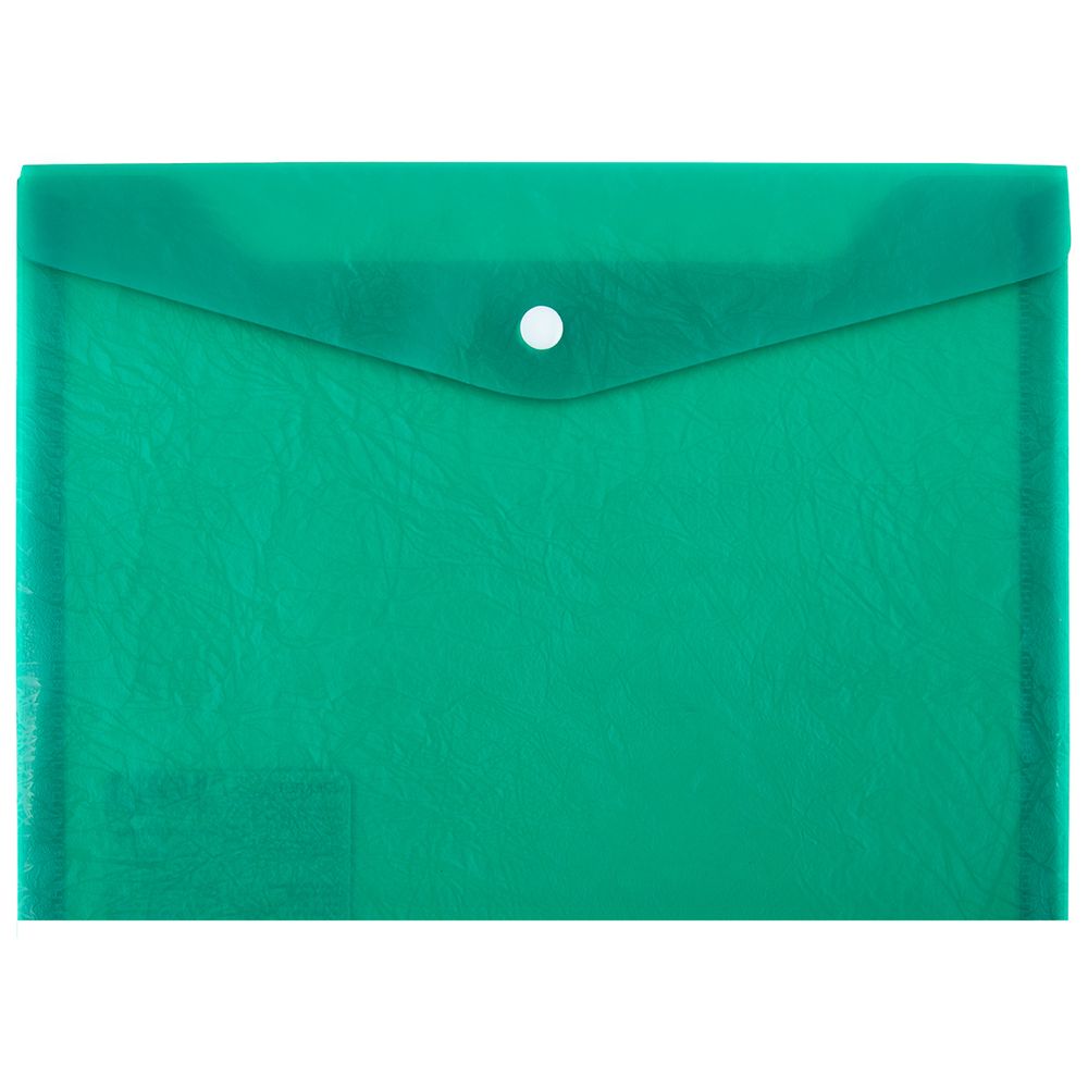 Папка-конверт с кнопкой A4 180 мкм волокно 20 шт, зеленый new ЕС21114003, Expert Complete