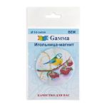 Игольница магнитная 5.6 см, №05 Синичка на ветке рябины, Gamma BEM