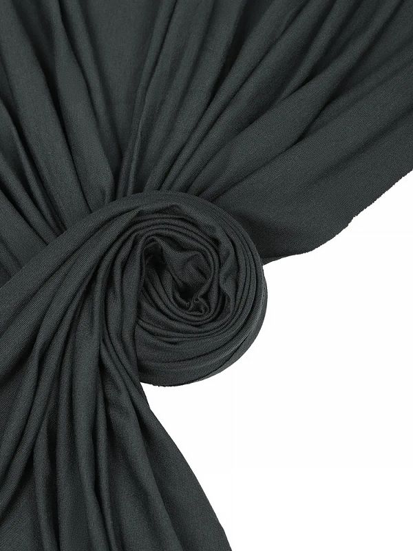 Вискоза трикотажная 240 г/м², 180 см / 1 метр, TBY.023709, темно-серый