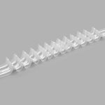 Лента (тесьма) шторная: сборка параллельная (1:3) 30 мм / 50 метров, равномерная