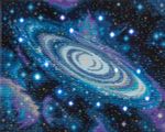 Алмазная (кристальная) мозаика Фрея ALDD-282, на подрамнике Звёзды Галактики (со светодиодами), 50х40 см