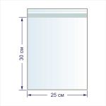 Пакет с липкой лентой 30 мкр. 25х30 см, 100 шт, Gamma