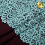 Кружево бельевое эластичное 205 мм / 3 м, TBY.YSTL00839, цв.L422 тиффани, Kruzhevo
