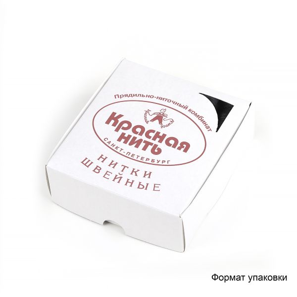 Нитки армированные Красная нить 45ЛЛ, 200 м, 20 кат, белый