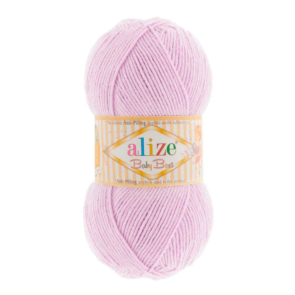 Пряжа Alize (Ализе) Baby Best / уп.5 мот. по 100 г, 240м, 027 лиловый A