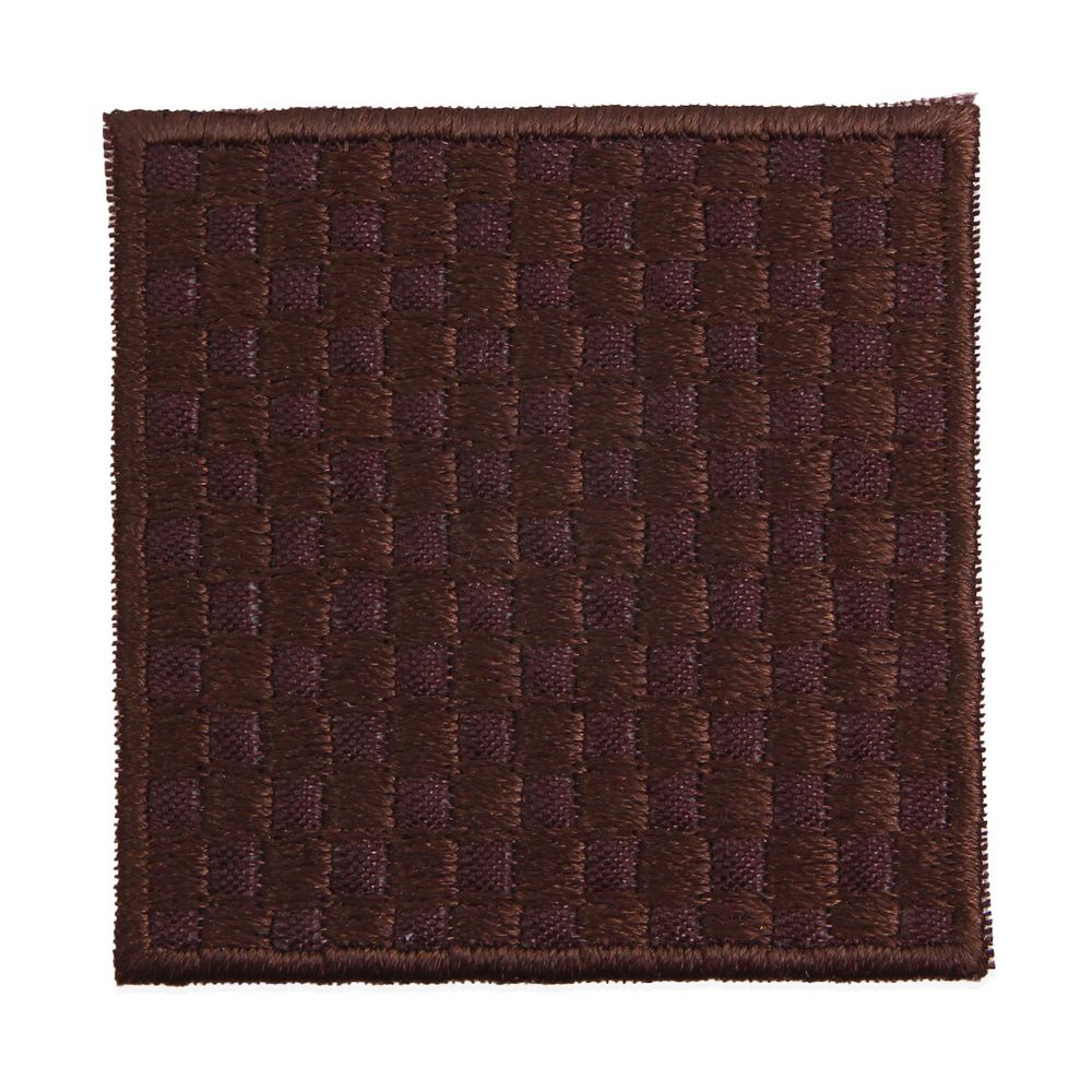 Термоаппликация Квадрат 4,5х4,5см, уп. 2 шт, цв.коричневый