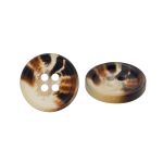 Пуговица 4 прокола 28L = 18 мм, пластик, col.B т. коричневый, CN2867, 72 шт