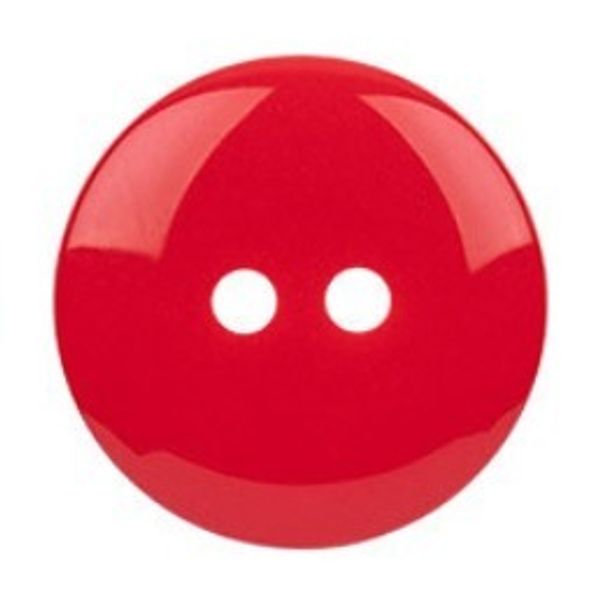 Пуговицы 2 прокола костюмные 23 мм, 12 шт, 162 красный, Blitz DRN 0032