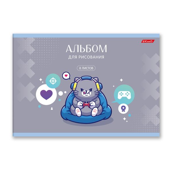 Альбом для рисования 100 г/м², A4 29х20.5 см, 8 л. на скобе, 20 шт, Чудо-малыши 000687, Светоч 8АЛСК4_1_3_9