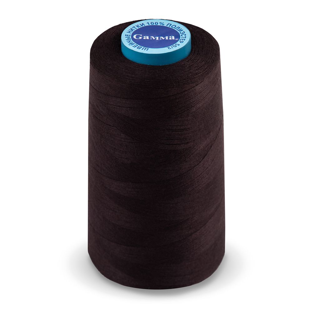 Нитки универсальные Gamma 50/2, 4570 м (5000 ярд) / 1 кат., 175 черно-бордовый