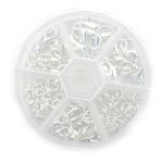 Набор фурнитуры для украшений, серебро, Астра