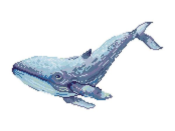 Алмазная (кристальная) мозаика Фрея, Кит, 30х40 см