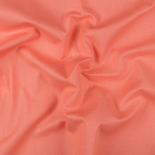 Хлопчатобумажная ткань 140 г/м², отрез 50х55 см, коралловый, Gamma