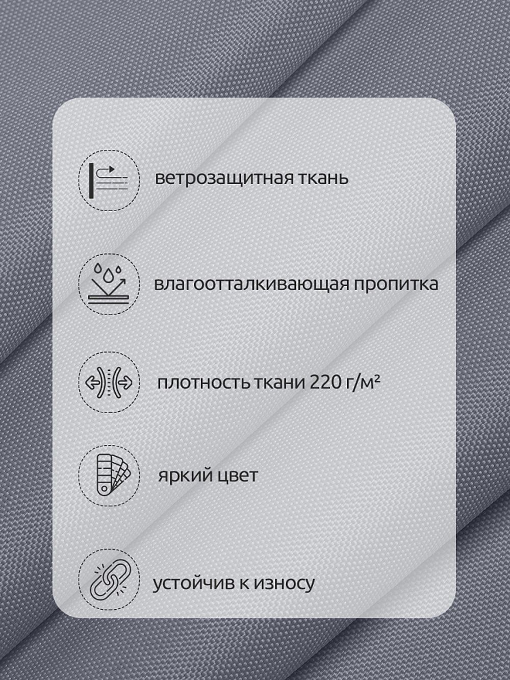 Оксфорд 600D PU1000 220 г/м², 150 см / 5 метров, ОКС.TBY600D.S330.5, S316 св.серый