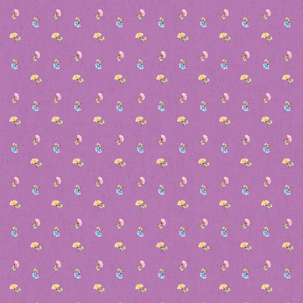 Ткань для пэчворка Peppy Нежная история, отрез 50х55 см, 146 г/м², НИ-24 фиолетовый, Peppy