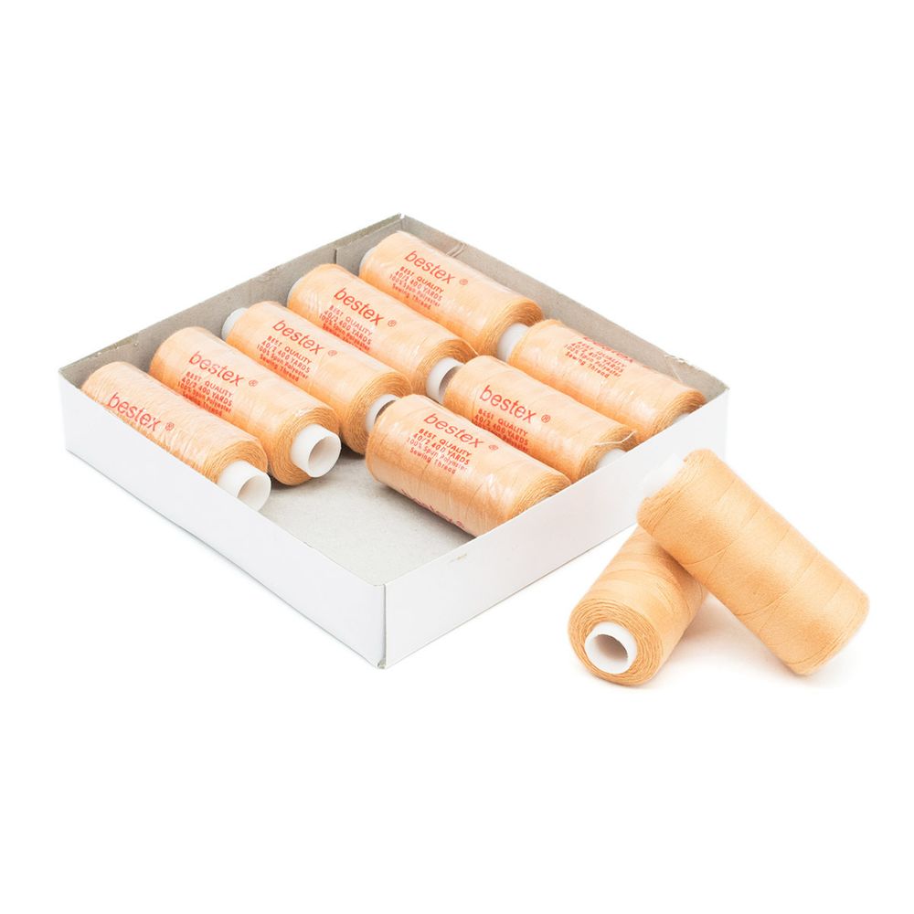 Нитки швейные бытовые Bestex 40/2, 365 м (400 ярд) / 10 кат., 216 персиковый