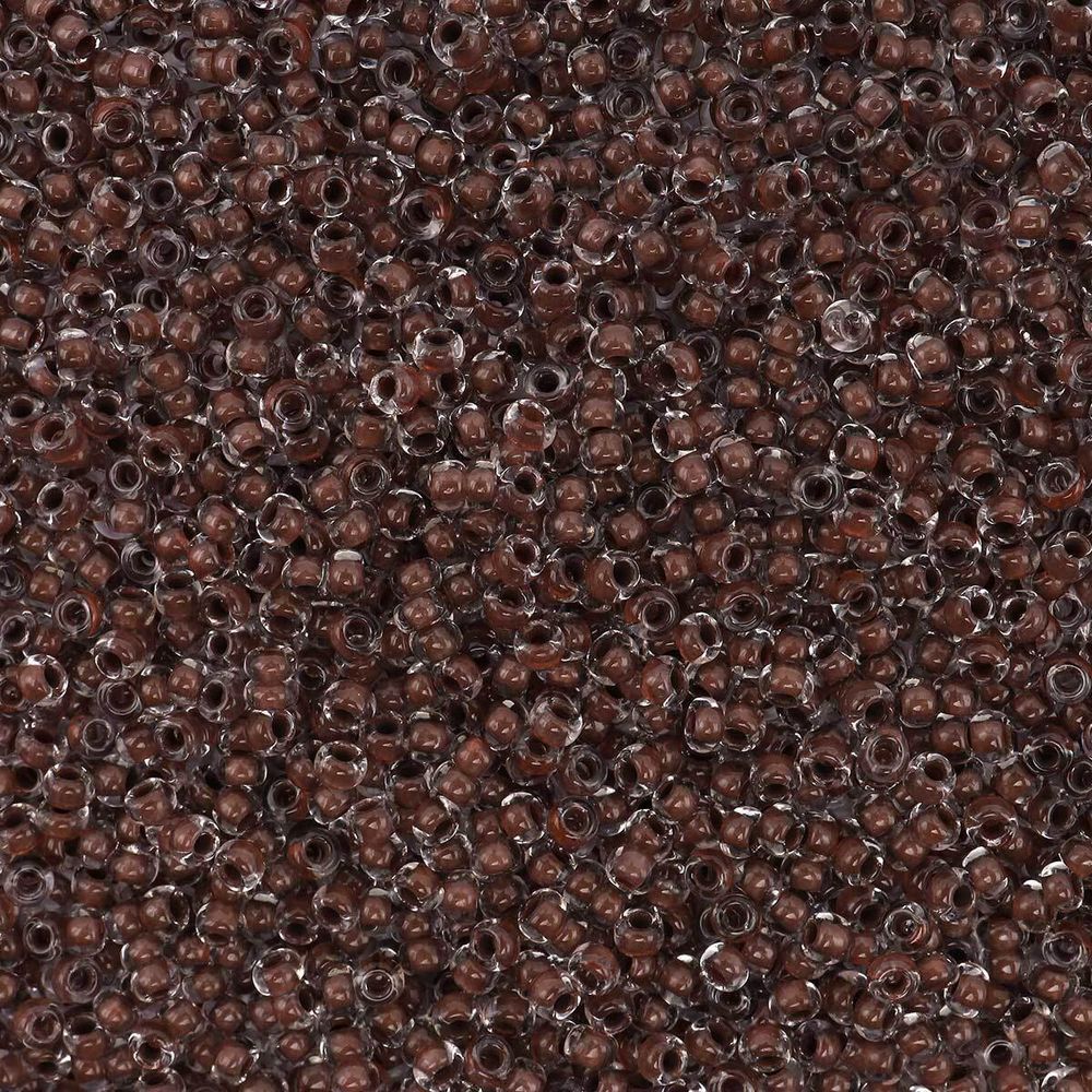 Бисер Preciosa прозрачный с цв. центром 10/0 (2.3 мм), круг.отв, 50 г, (38418)