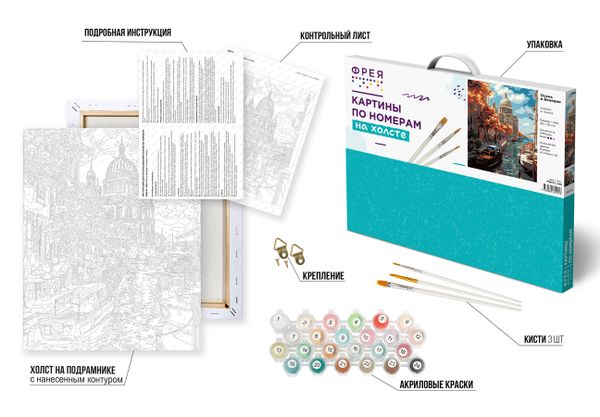 Картина по номерам Фрея PNB/PL-298, Осень в Венеции, 50х40 см