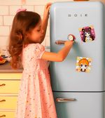 Картина по номерам Фрея PNBM-016, Милые анимешки, (на магните) 9х9 см