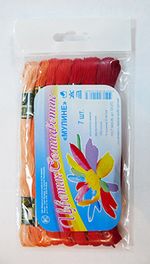 Набор мулине ПНК им.Кирова Цветик-Семицветик 100% хлопок, 7 мотков по 10 метров, №3 красная гамма