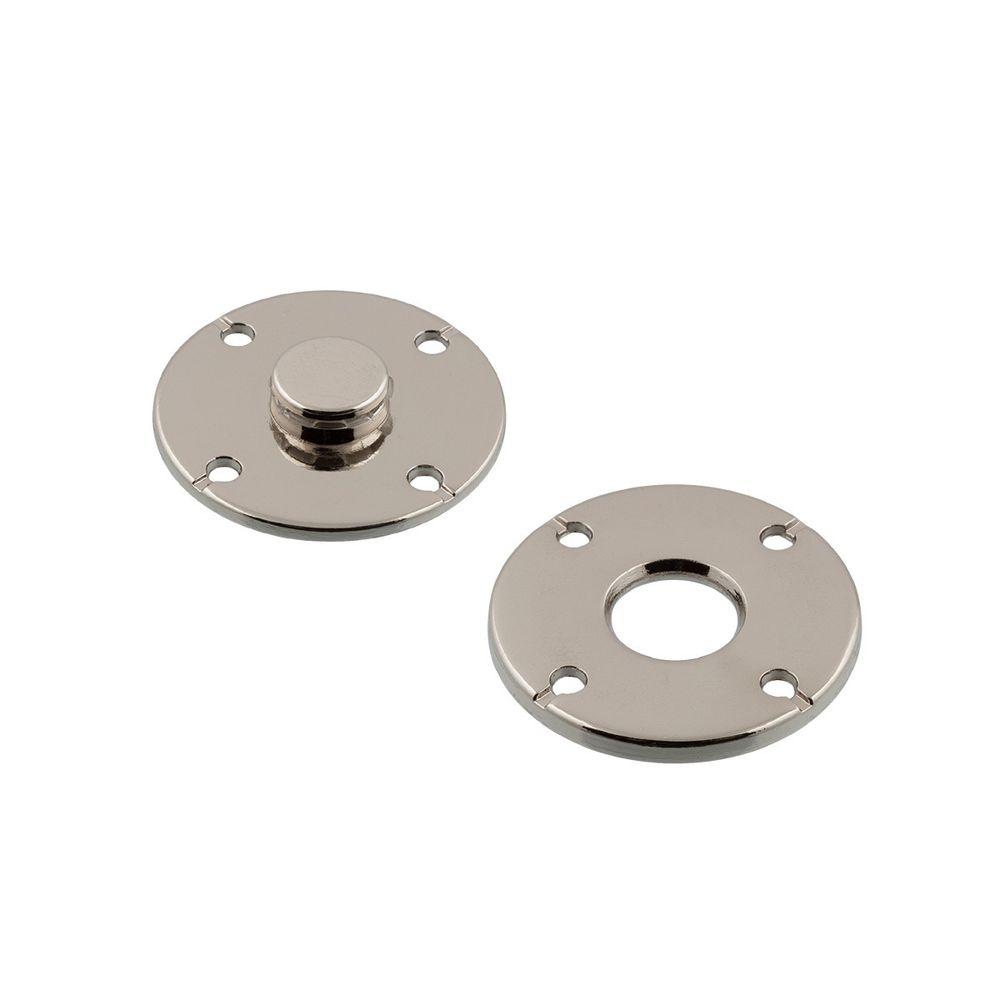 Кнопка пришивная металл ⌀25 мм, 5 шт, 01 никель, Gamma KLZ-25