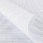 Канва Aida 11 ct, 50х50±2 см, белый с перламутровым люрексом, Gamma