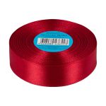 Лента атласная 1-сторонняя 25.0 мм / 33±2 метра, 065 красный, Gamma