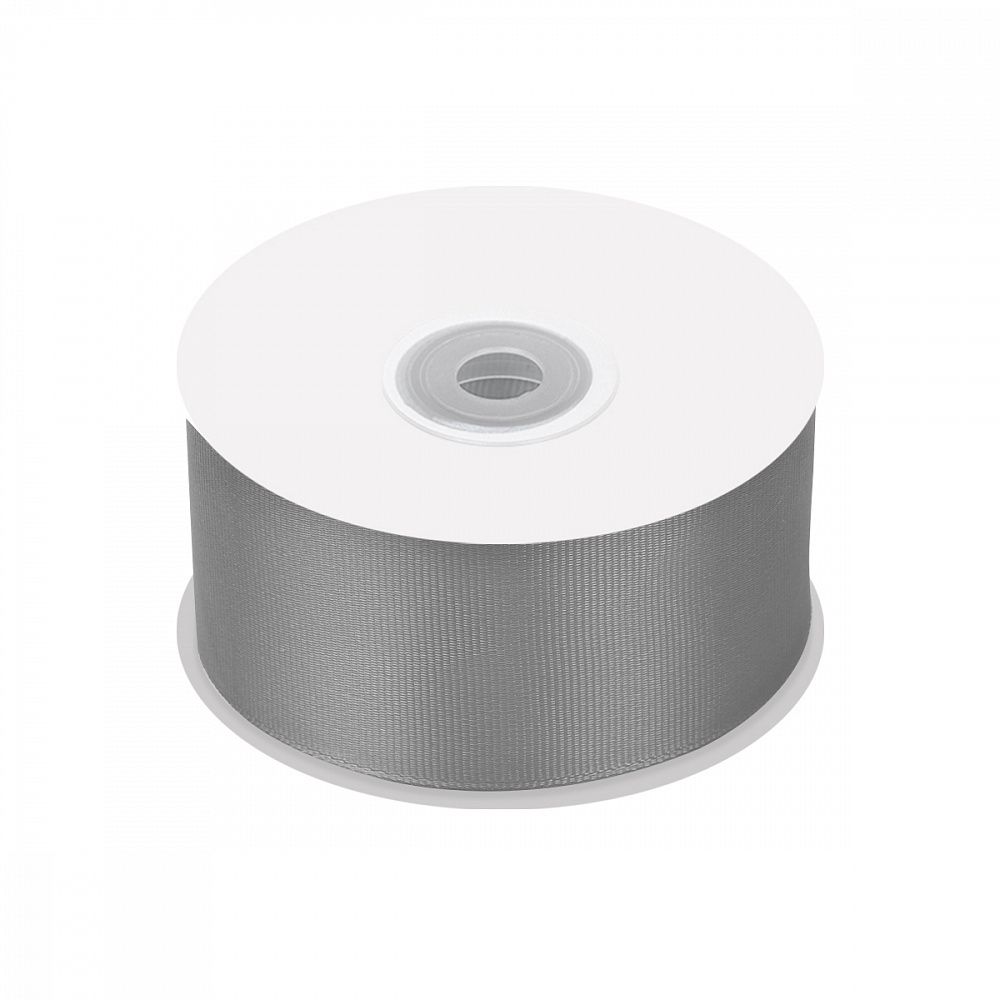 Лента репсовая (в рубчик) 50.0 мм, цв. 012 серый For Hobby, уп. 22.86м (±1м)