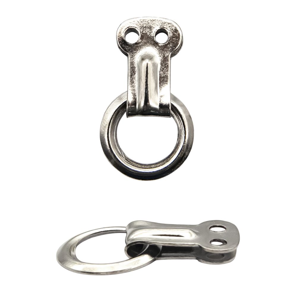 Кольцо ковровое ⌀15 мм, h25 мм, с подвеской (С39 никель), С-21, с-39, 100 шт