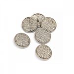 Пуговицы на ножке металлические 36L=23мм, С-MP06 цв.серебро, 10 шт