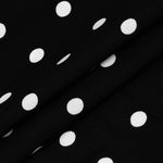 Штапель в горошек 90 г/м², 145 см / 25 метров, TBY.Vidt.01 цв.черный
