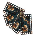 Набор донышек для вязания Глянцевый фанера 12х7х0.4 см, 4 шт, 03 Роскошь, Love2art ДВ-03