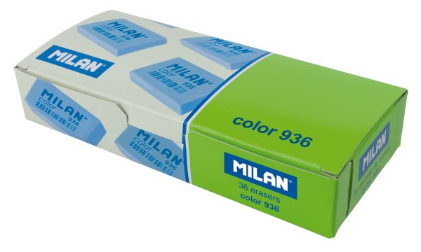 Ластик 936 флуоресцентный цв. 6.3х2.8х0.9 см, 36 шт, ассорти CPM936, Milan