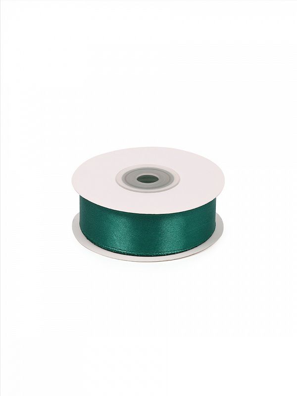 Лента атласная 1-сторонняя 25.0 мм / 22.5±1 метра, 3045 изумрудный, Magic4Hobby