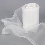 Лента капроновая (органза) для бантов 98-117.0 мм / 25±1 метров, белый, Gamma C 3504