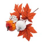 Веточка декоративная осенняя с ягодами и тыквами 25 см, 3 шт, 01, Blumentag