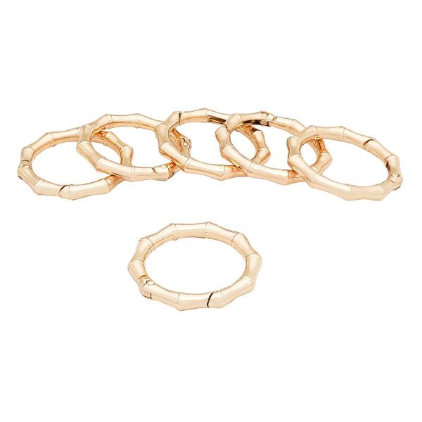 Карабин металл кольцо ⌀32 мм, декоративный, золото, MB_2231, 6 шт