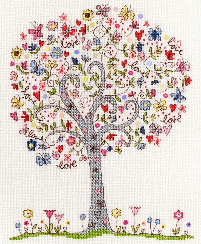 Bothy Threads, Love Tree (Любимое дерево), 24х30 см