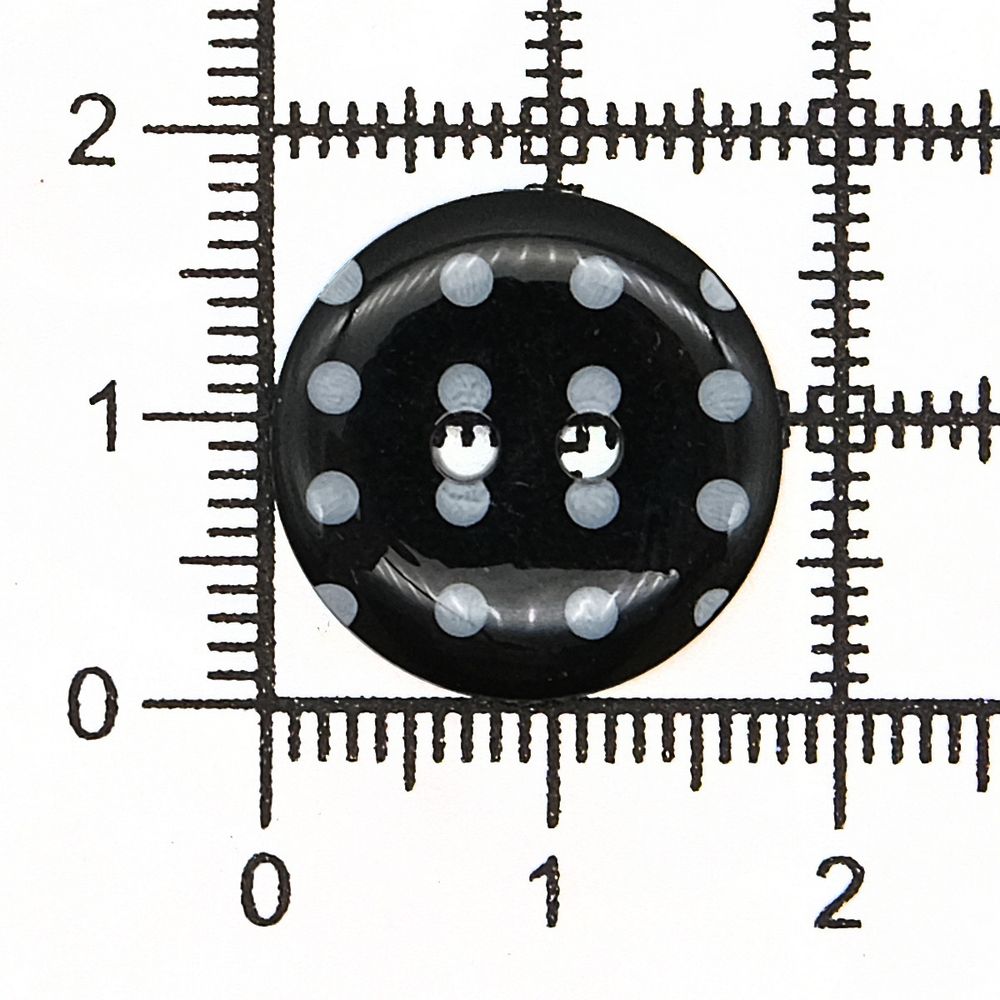 Пуговицы детские Горошек 28L (990 черно-белый) Q7125-FSS, 72 шт